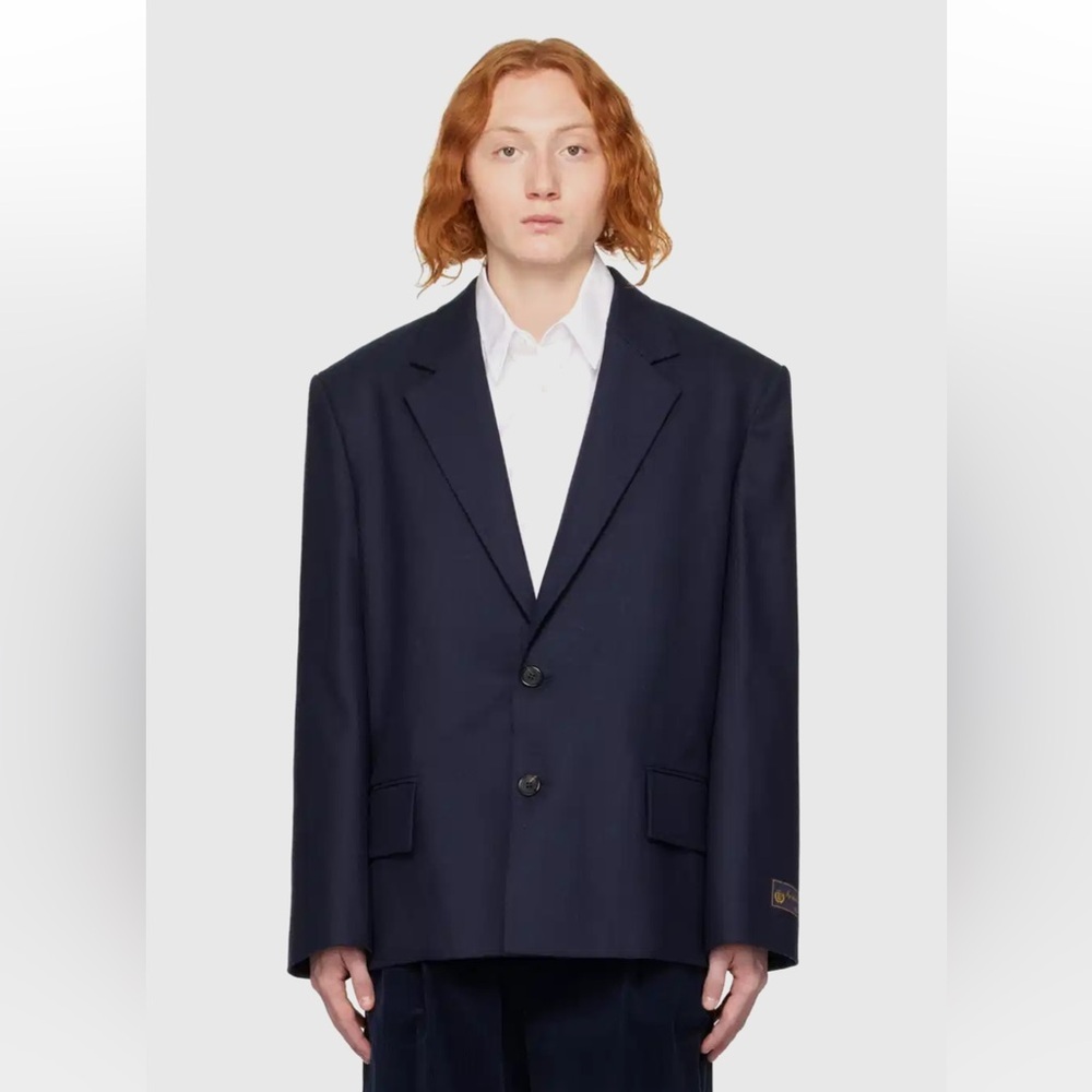 We11done SZ SM NAVY Oversized Blazer - Picture 2 of 12